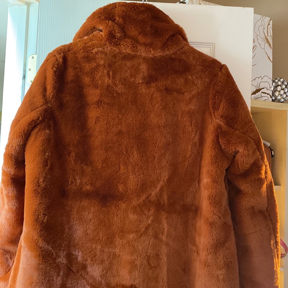 NWT Sam Edelman Rust Color Faux Fur - Picture 5 of 8